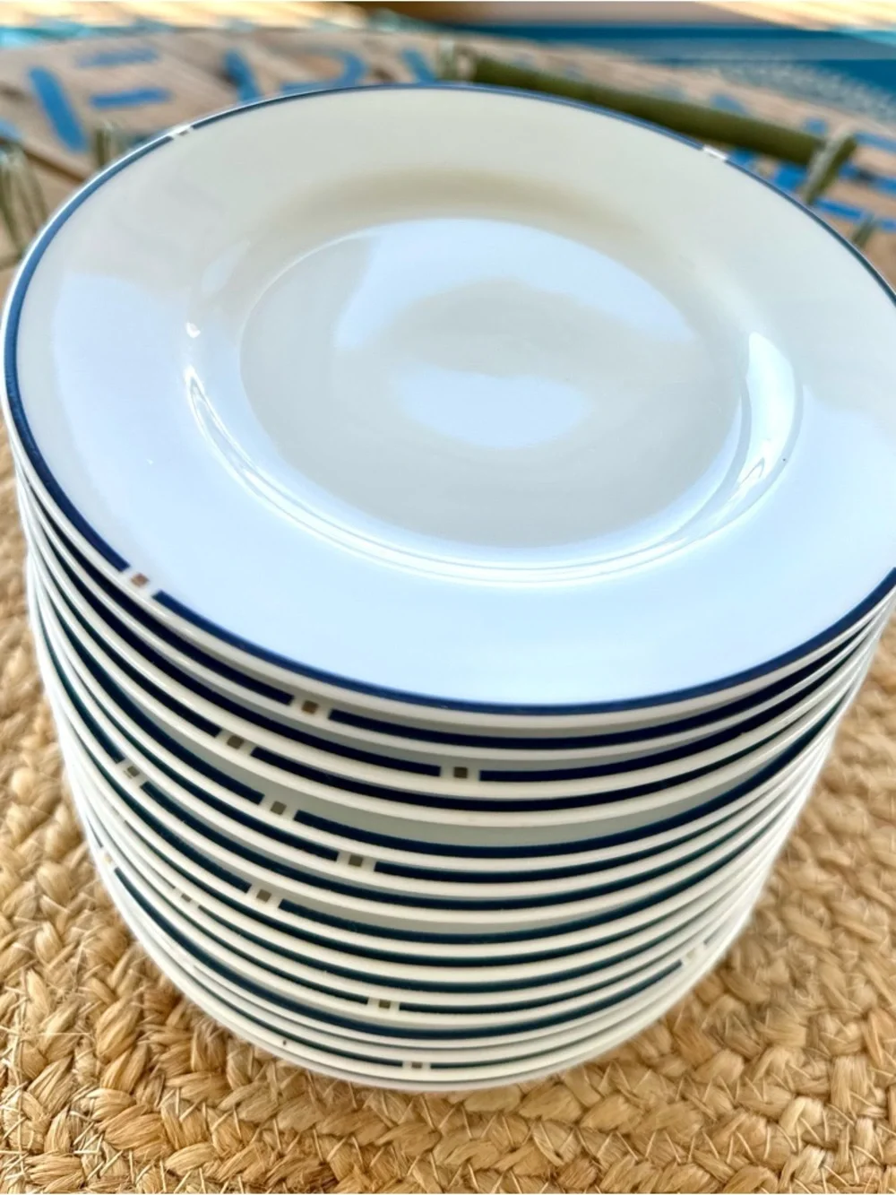 Vintage American Airlines First Class Swid Powell China Plates Set 15